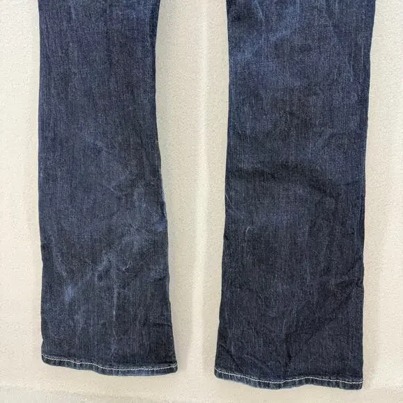 Miss Me Jeans Women's 28x33 (6) Dark Blue Mid Rise Boot Embellished Bling EUC - Picture 6 of 14
